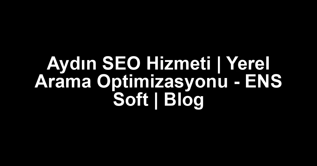 Aydın seo