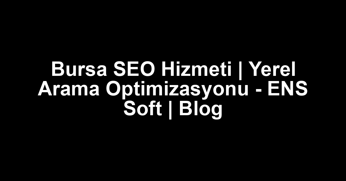 Bursa seo