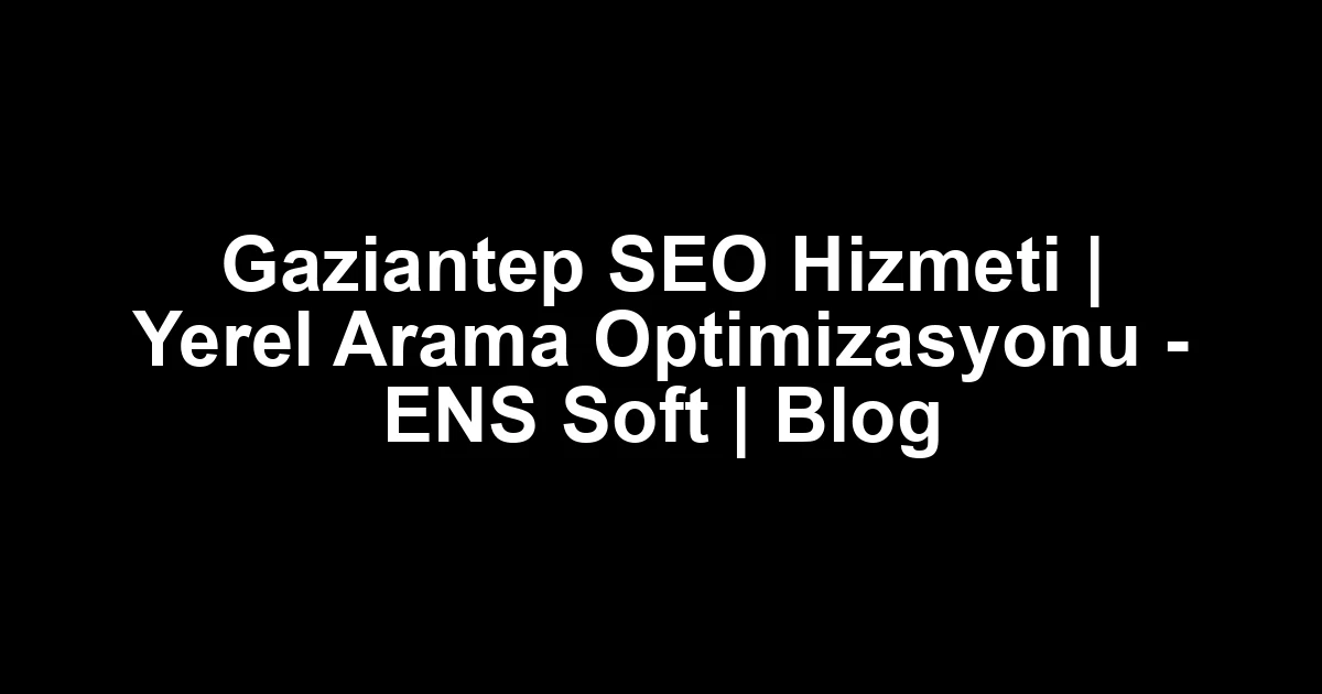Gaziantep seo
