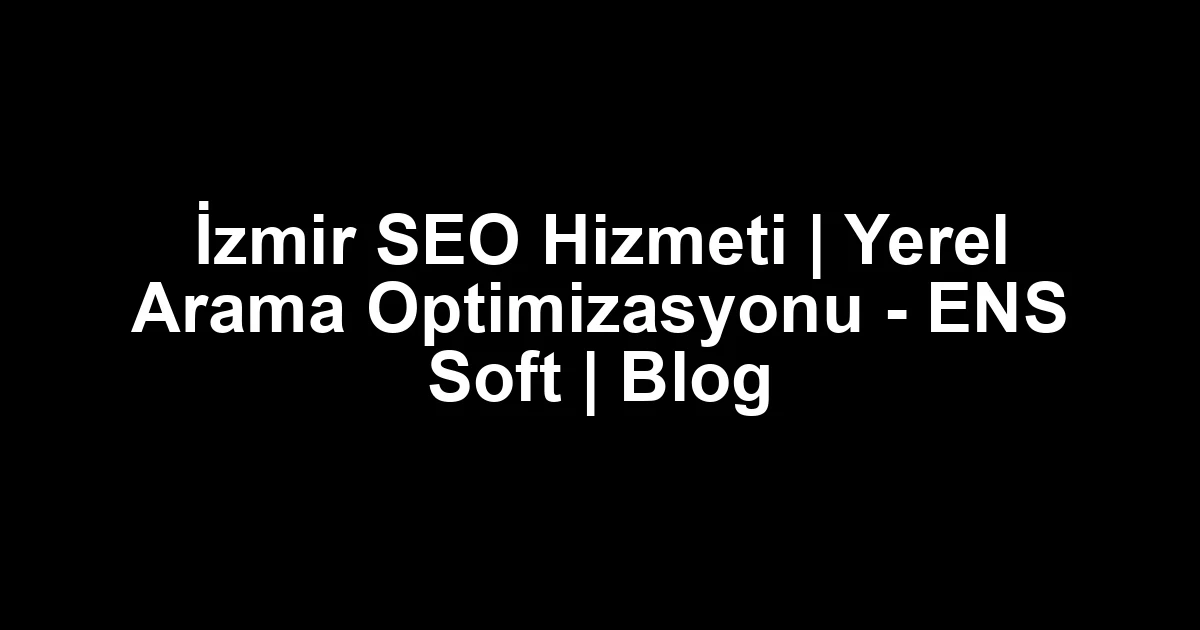İzmir seo