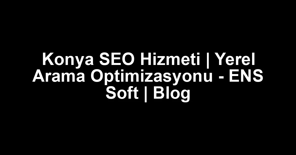 Konya seo