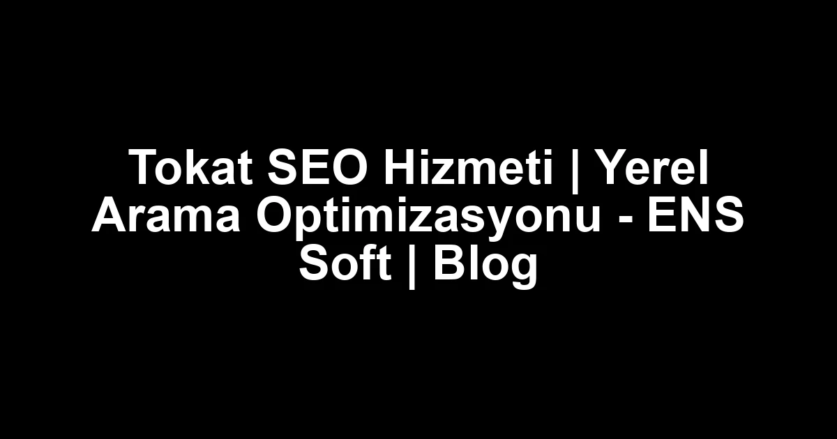 Tokat seo